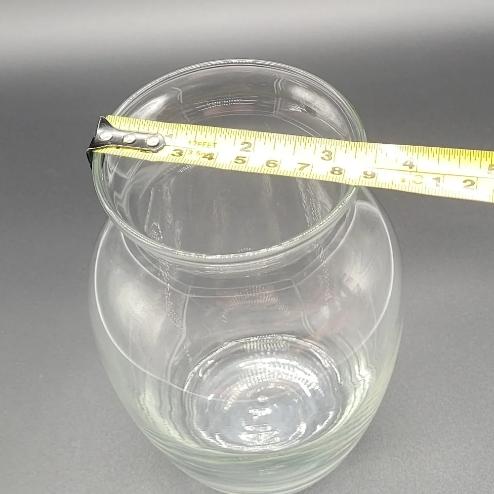 Clear Glass Flower Vase 7in​​​